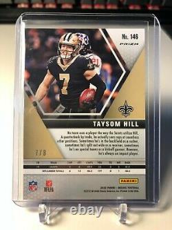 Taysom Hill 2020 Panini Mosaic Choice #146 Black Gold Prizm SSP #7/8