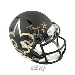 Taysom Hill Autographed New Orleans Saints AMP Mini Football Helmet BAS COA