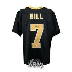 Taysom Hill Autographed New Orleans Saints Custom Black Football Jersey -BAS COA