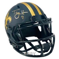 Taysom Hill Signed New Orleans Saints Eclipse Speed Mini Football Helmet Becket