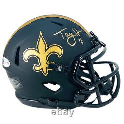 Taysom Hill Signed New Orleans Saints Eclipse Speed Mini Football Helmet Becket