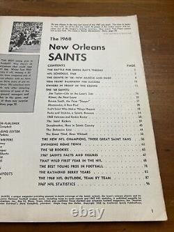 The 68 New Orleans Saints Magazine 1968 Season Vintage Rare