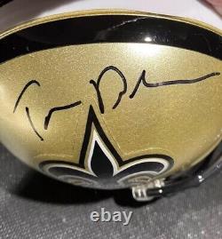 Tom Benson Signed New Orleans Saints Signed Mini Helmet. JSA