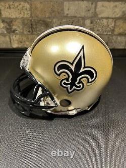 Tom Benson Signed New Orleans Saints Signed Mini Helmet. JSA