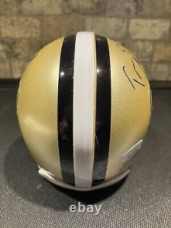 Tom Benson Signed New Orleans Saints Signed Mini Helmet. JSA