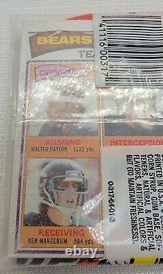 Topps 1982 Football Grocery Rack Pack Walter Payton Showing