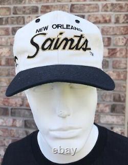 USED Sports Specialties Script NFL New Orleans Saints Vintage Snapback Hat