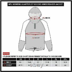 Ultra Game Women's Quarter Zip Hoodie Windbreaker Jacket Available in Crop Top