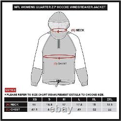 Ultra Game Women's Quarter Zip Hoodie Windbreaker Jacket Available in Crop Top