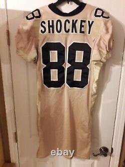 Ultra Rare Gold Jeremy Shockey New Orleans Saints Game Issue Reebok Jersey