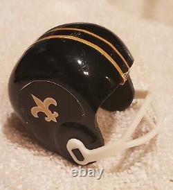 VINTAGE 1969 New Orleans Saints Black Helmet Mini Gumball Rarest BLACK STRIPE