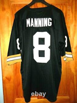 VINTAGE 1971 NEW ORLEANS SAINTS Black ARCHIE MANNING Football Jersey, Size 52