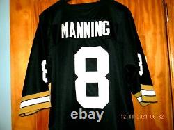 VINTAGE 1971 NEW ORLEANS SAINTS Black ARCHIE MANNING Football Jersey, Size 52