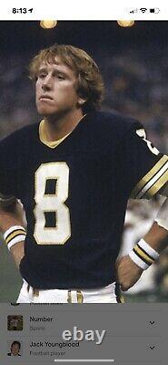 VINTAGE 1971 NEW ORLEANS SAINTS Black ARCHIE MANNING Football Jersey, Size 52