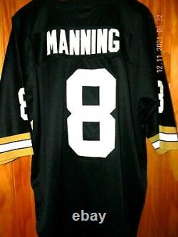 VINTAGE 1971 NEW ORLEANS SAINTS Black ARCHIE MANNING Football Jersey, Size 52