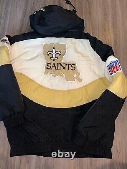 VINTAGE 90s STARTER NEW ORLEANS SAINTS FULL ZIP JACKET Men's Size M