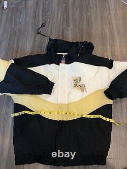 VINTAGE 90s STARTER NEW ORLEANS SAINTS FULL ZIP JACKET Men's Size M