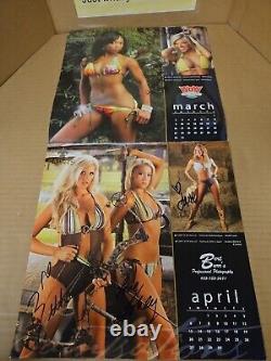 VTG 2008 NEW ORLEANS SAINTS Calendar Saintsations Cheerleader Swimsuit SIGNED