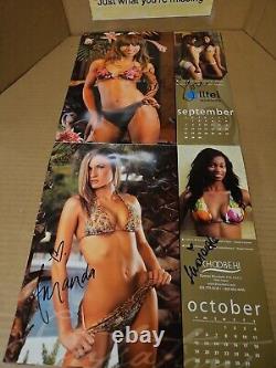 VTG 2008 NEW ORLEANS SAINTS Calendar Saintsations Cheerleader Swimsuit SIGNED