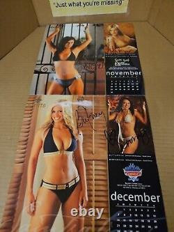 VTG 2008 NEW ORLEANS SAINTS Calendar Saintsations Cheerleader Swimsuit SIGNED