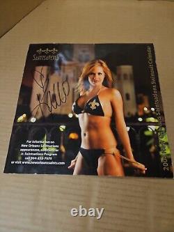 VTG 2008 NEW ORLEANS SAINTS Calendar Saintsations Cheerleader Swimsuit SIGNED