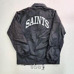 VTG 70s New Orleans Saints Chalk Line NFL Spellout Jacket Sz 10/12 S Made in USA