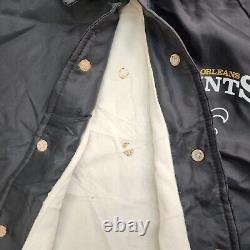 VTG 70s New Orleans Saints Chalk Line NFL Spellout Jacket Sz 10/12 S Made in USA