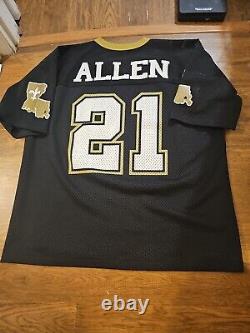 VTG 90s Logo 7 NFL New Orleans Saints Eric Allen Football Jersey Size Large