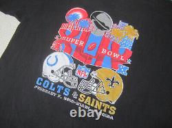 VTG New Orleans Saints Shirt Mens 3XL Tall NFL Super Bowl 2010 Who Wants It More