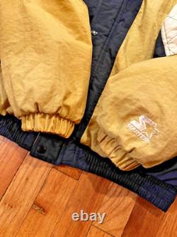 VTG STARTER jacket coat NFL New Orleans Saints Football embroidered Mens Large