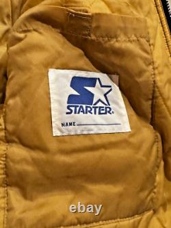 VTG STARTER jacket coat NFL New Orleans Saints Football embroidered Mens Large