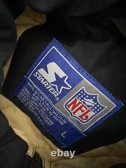 VTG Vintage Starter Jacket Large NFL New Orleans Saints