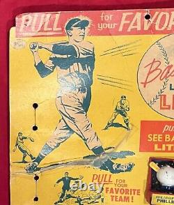 Vintage 1950's Philadelphia Phillies Baseball Lapel Light Pin Store Display Old