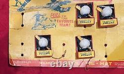 Vintage 1950's Philadelphia Phillies Baseball Lapel Light Pin Store Display Old