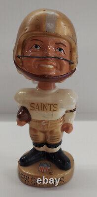 Vintage 1960s New Orleans Saints Bobblehead Gold Base (B)