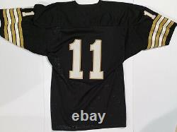 Vintage 1970's New Orleans Saints Black Football Jersey Sz Large Early Sewn #'s