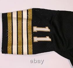 Vintage 1970's New Orleans Saints Black Football Jersey Sz Large Early Sewn #'s