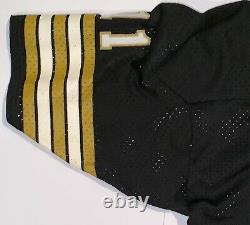 Vintage 1970's New Orleans Saints Black Football Jersey Sz Large Early Sewn #'s