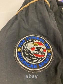 Vintage 80's/90's New Orleans Saints Starter Winter Jacket Large Black