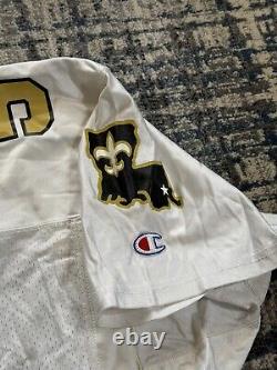 Vintage 90s New Orleans Saints Heath Shuler Champion Pro Cut Authentic Jersey 48