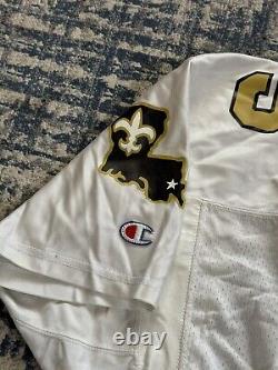 Vintage 90s New Orleans Saints Heath Shuler Champion Pro Cut Authentic Jersey 48