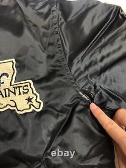 Vintage 90s New Orleans Saints NFL Pro Line Starter Satin jacket Mens Medium USA