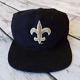 Vintage 90s New Orleans Saints Wool Snapback Hat By New Era