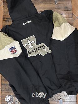 Vintage 90s New Orleans Saints starter pullover jacket