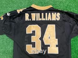Vintage 90s Puma Ricky Williams NEW ORLEANS SAINTS NFL Rookie Jersey SZ 50/XL
