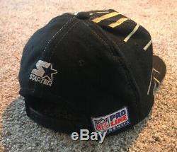 Vintage 90s Starter New Orleans Saints NFL Pro Line Shockwave Snapback Hat