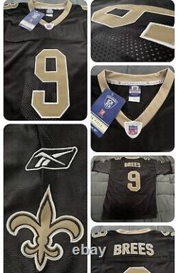 Vintage Authentic Sewn Reebok New Orleans Saints Drew Brees Jersey 48 Medium