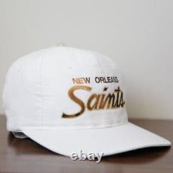 Vintage NFL New Orleans Saints Sports Specialties SCRIPT The Twill Snapback Hat