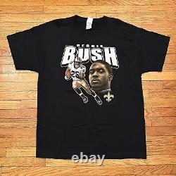 Vintage NFL Players Reggie Bush New Orleans Saints Big Face Rap T-Shirt XL RARE