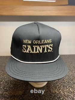 Vintage NOS NWT New Orleans Saints 90's Pro Line Snapback Cap Hat RARE